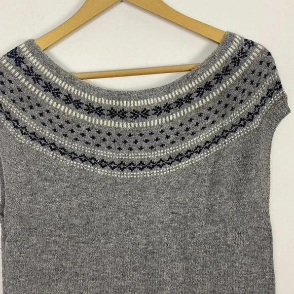 Cache Fair Isle Lambs wool Sweater Dress - Picture 10 of 11